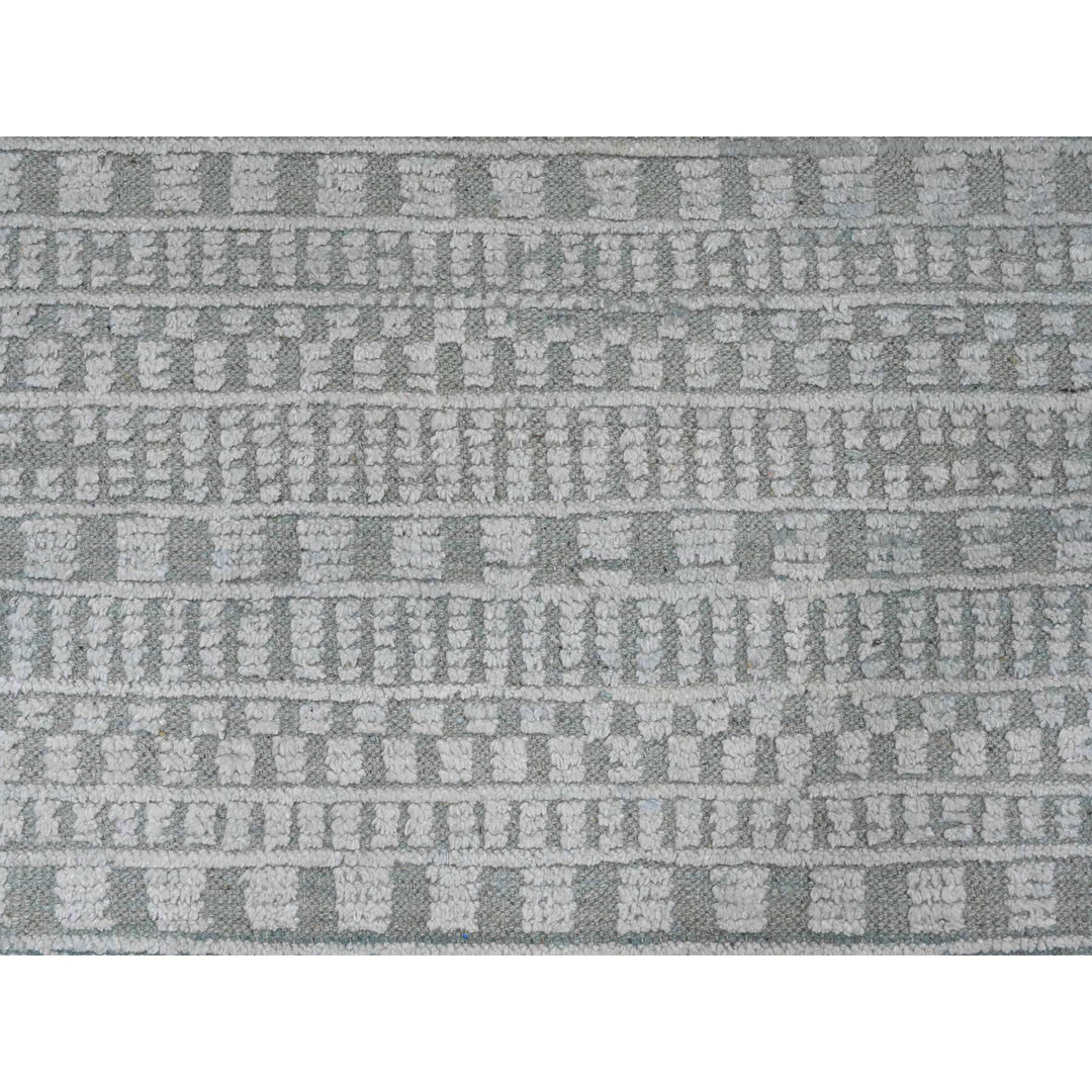 9'7" x 14'3" New Hand Knotted Green Wool Rectangle Oriental Rug - MOA10220830