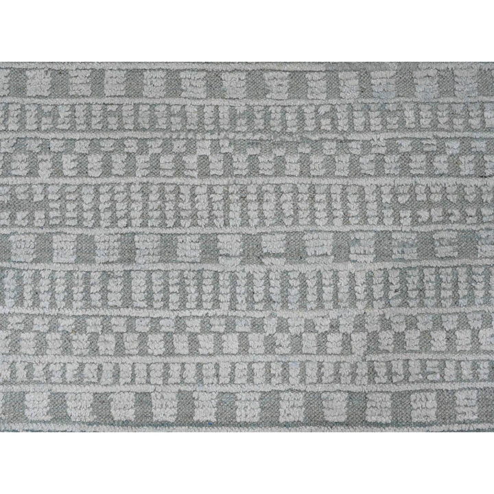 9'7" x 14'3" New Hand Knotted Green Wool Rectangle Oriental Rug - MOA10220830