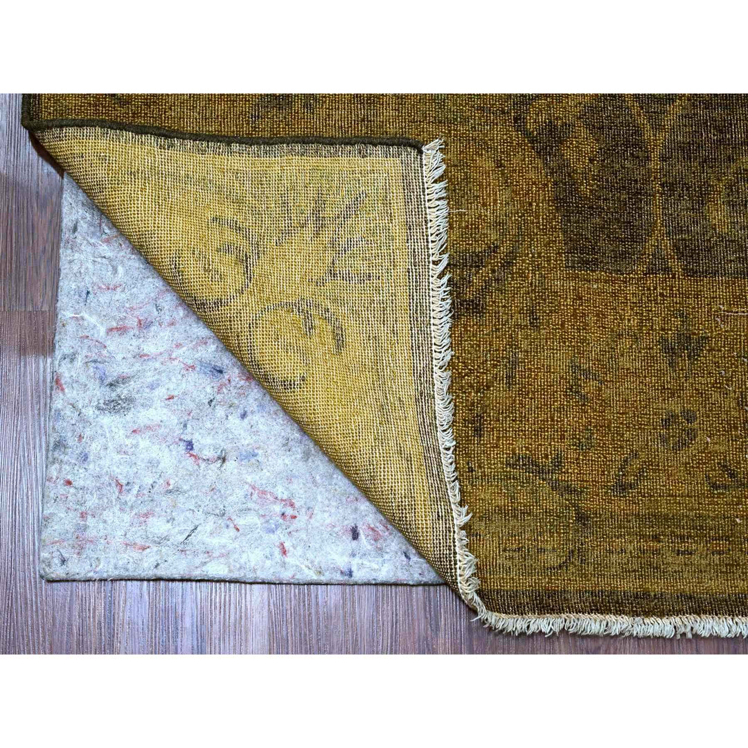 7'10" x 10'1" New Hand Knotted Brown Wool Rectangle Oriental Rug - MOA10220838