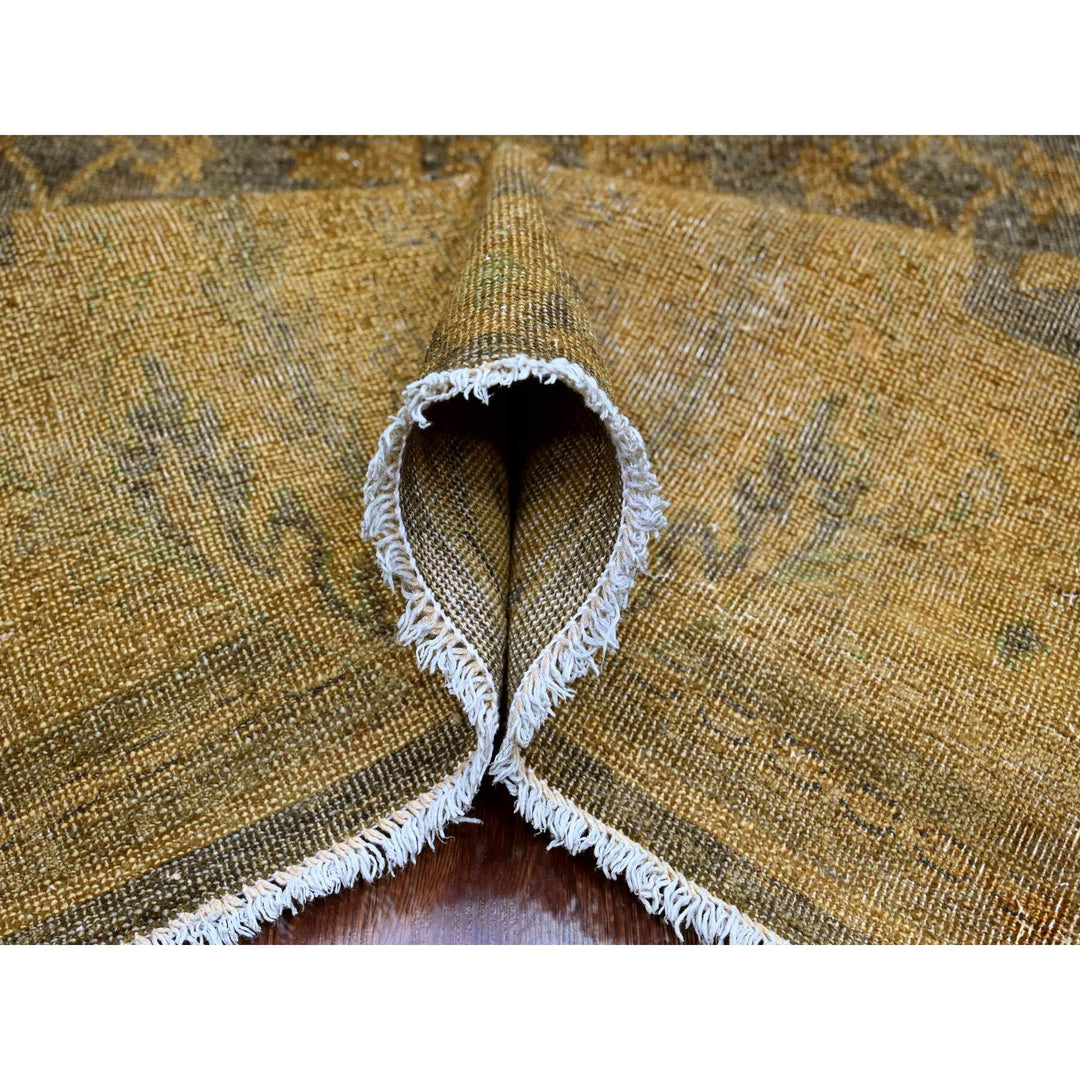 7'10" x 10'1" New Hand Knotted Brown Wool Rectangle Oriental Rug - MOA10220838