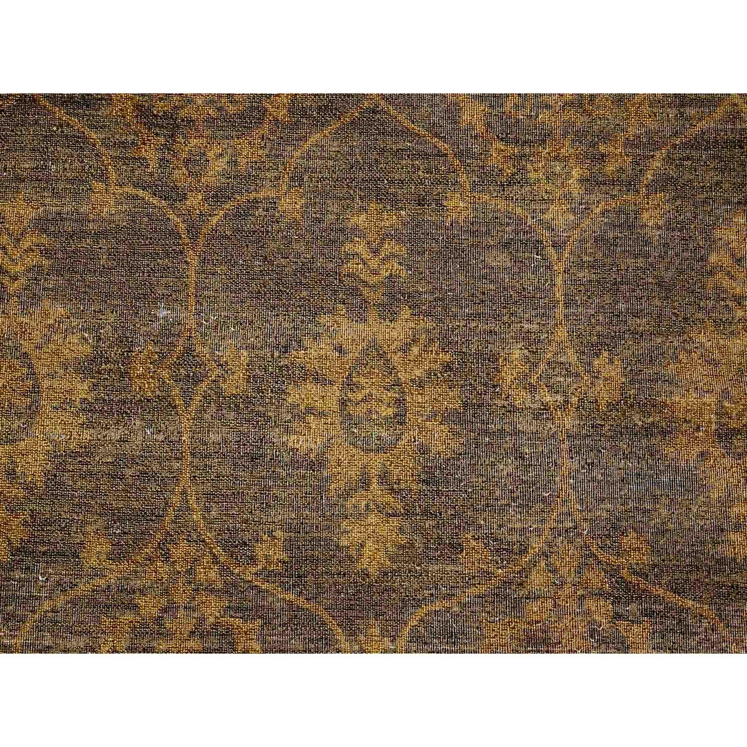 7'10" x 10'1" New Hand Knotted Brown Wool Rectangle Oriental Rug - MOA10220838
