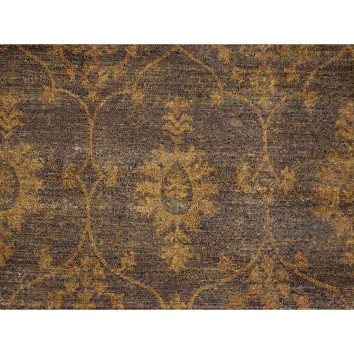 7'10" x 10'1" New Hand Knotted Brown Wool Rectangle Oriental Rug - MOA10220838