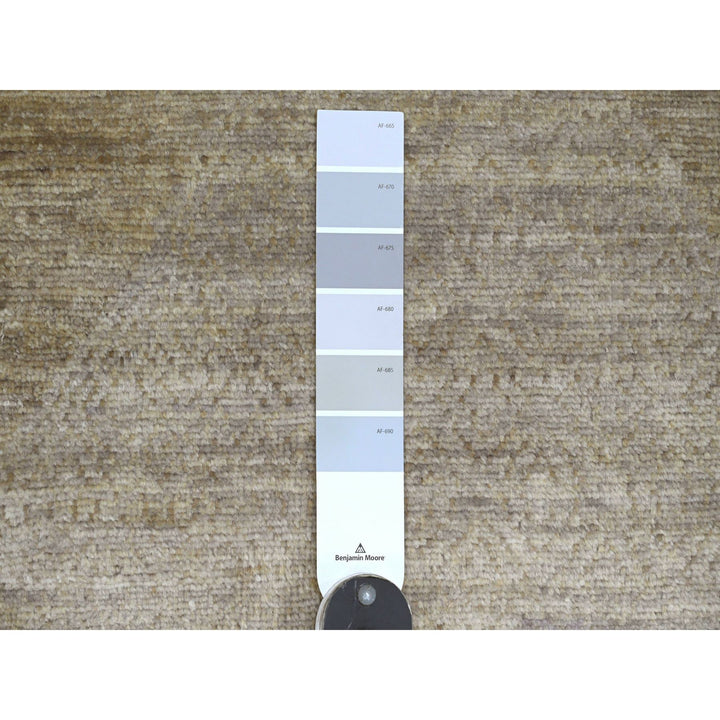 8'2" x 9'7" New Hand Knotted Brown Wool Rectangle Oriental Rug - MOA10220847