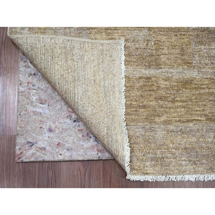 5'7" x 8'10" New Hand Knotted Brown Wool Rectangle Oriental Rug - MOA10220849