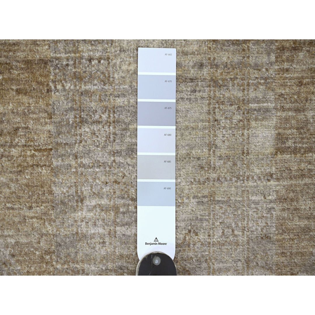 5'7" x 8'10" New Hand Knotted Brown Wool Rectangle Oriental Rug - MOA10220849