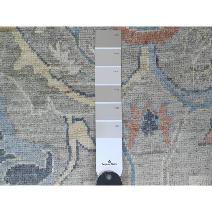 10'0" x 13'2" New Hand Knotted Grey Wool Rectangle Oriental Rug - MOA10220894