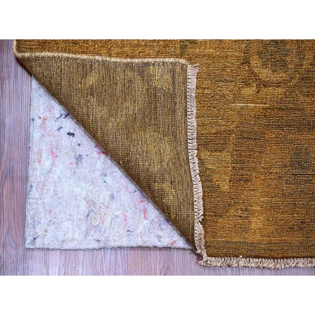 9'0" x 11'10" New Hand Knotted Brown Wool Rectangle Oriental Rug - MOA10220902