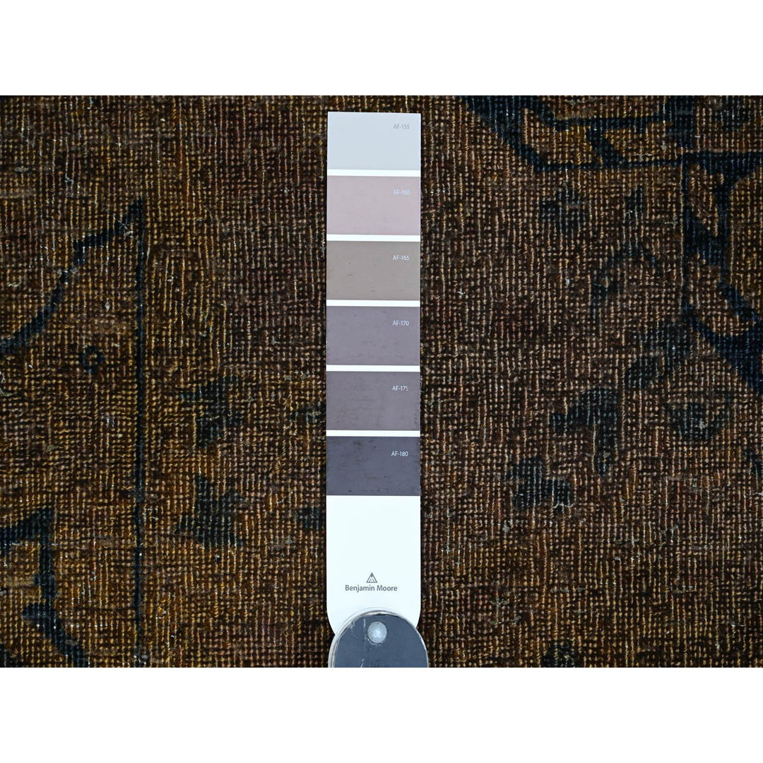 7'9" x 9'7" New Hand Knotted Brown Wool Rectangle Oriental Rug - MOA10220903