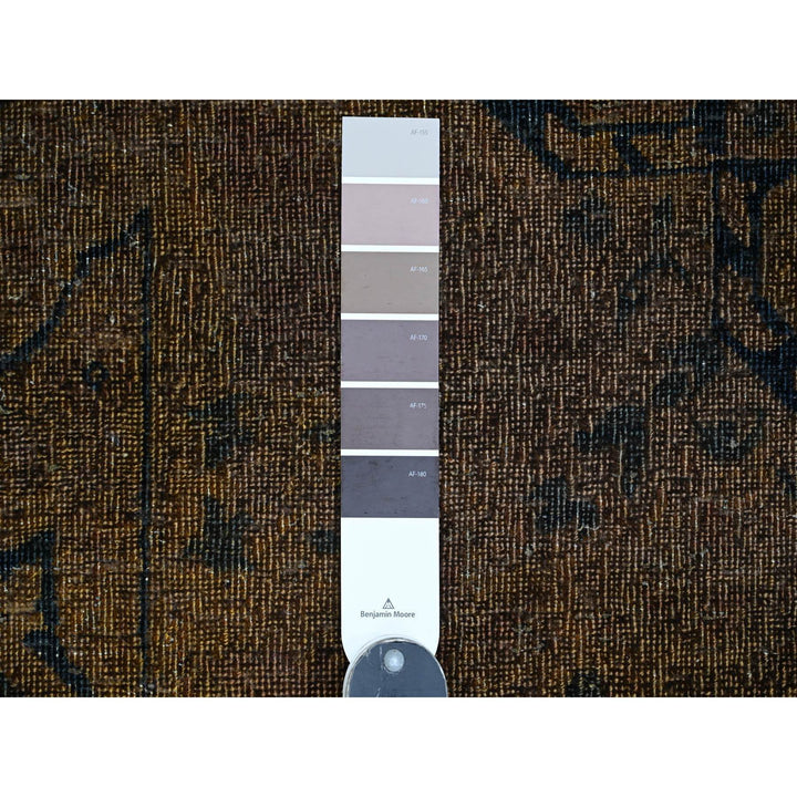 7'9" x 9'7" New Hand Knotted Brown Wool Rectangle Oriental Rug - MOA10220903