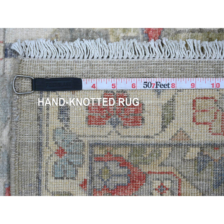 2'7" x 12'3" New Hand Knotted Grey Wool Runner Oriental Rug - MOA10220920