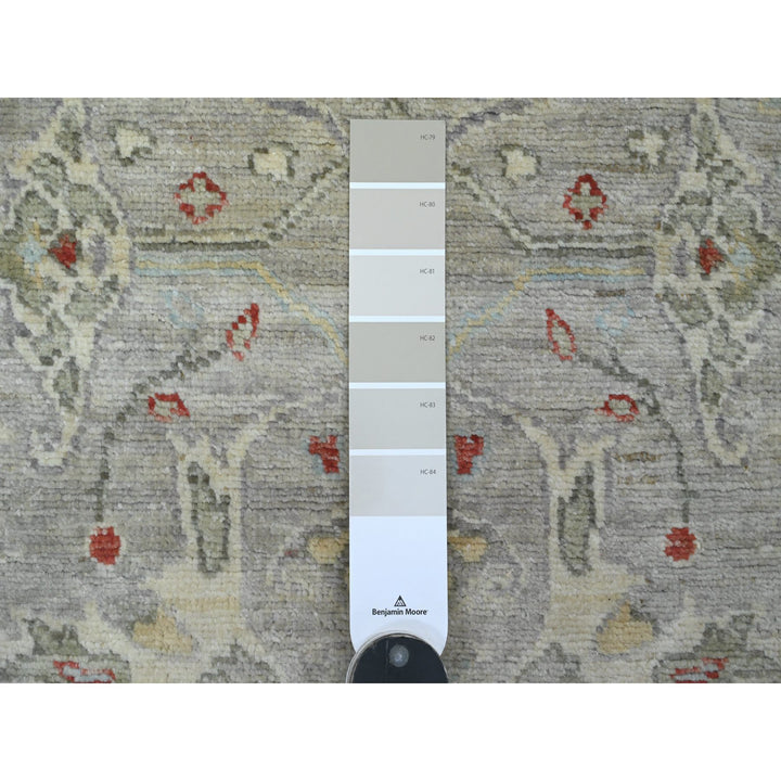 3'0" x 5'1" New Hand Knotted Grey Wool Rectangle Oriental Rug - MOA10220923