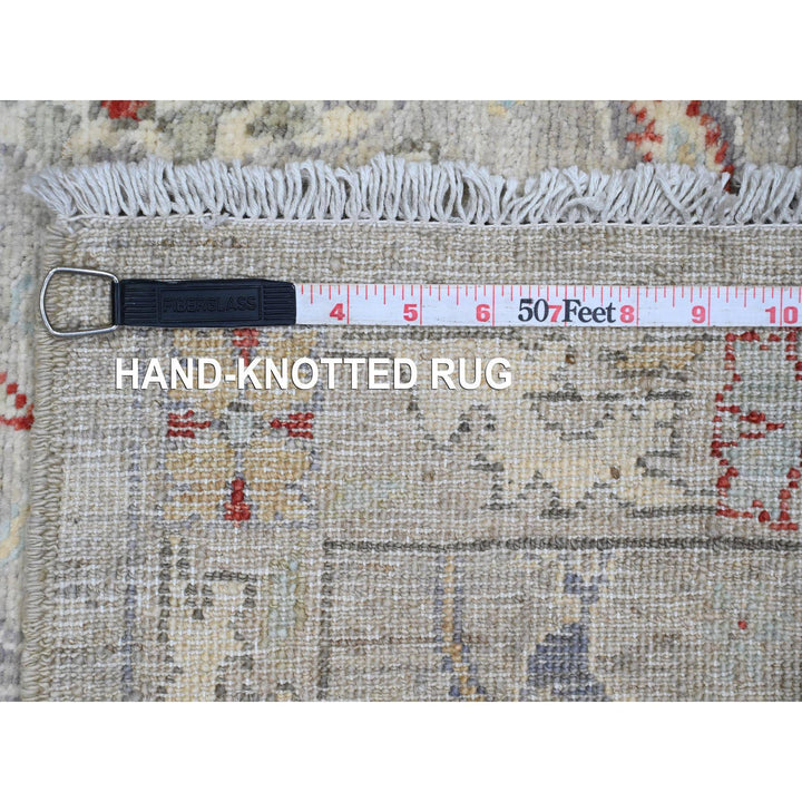 3'0" x 5'1" New Hand Knotted Grey Wool Rectangle Oriental Rug - MOA10220923