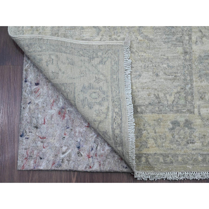 2'3" x 29'4" New Hand Knotted Grey Wool Runner Oriental Rug - MOA10220926