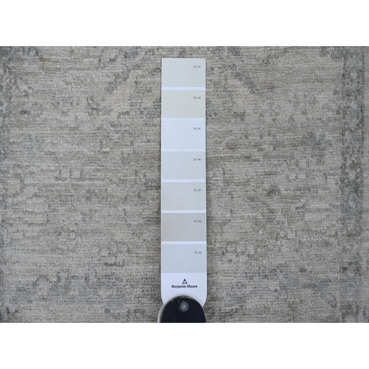 2'3" x 29'4" New Hand Knotted Grey Wool Runner Oriental Rug - MOA10220926
