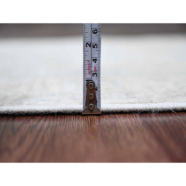 2'3" x 29'4" New Hand Knotted Grey Wool Runner Oriental Rug - MOA10220926