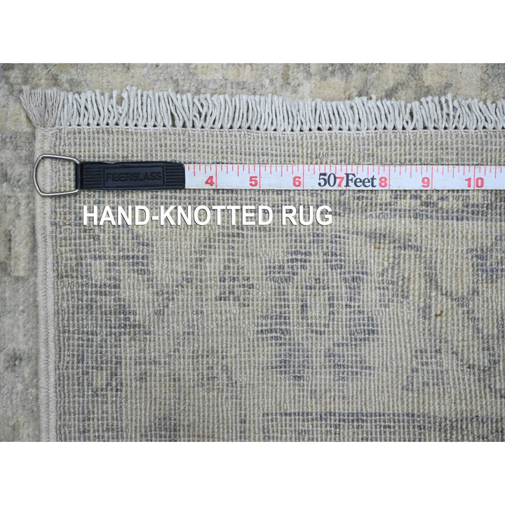 2'3" x 29'4" New Hand Knotted Grey Wool Runner Oriental Rug - MOA10220926
