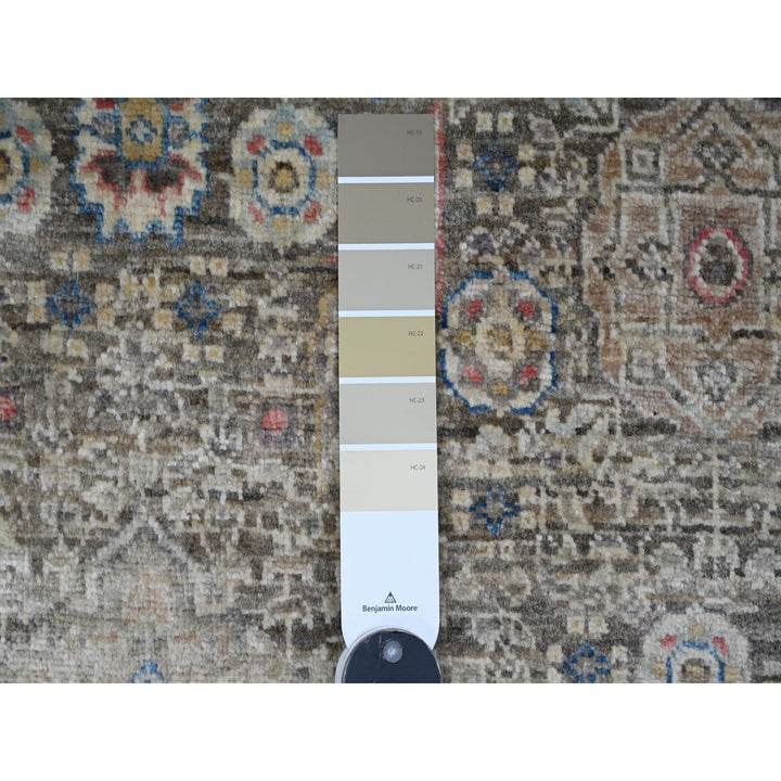 3'9" x 6'7" New Hand Knotted Brown Wool Rectangle Oriental Rug - MOA10220929