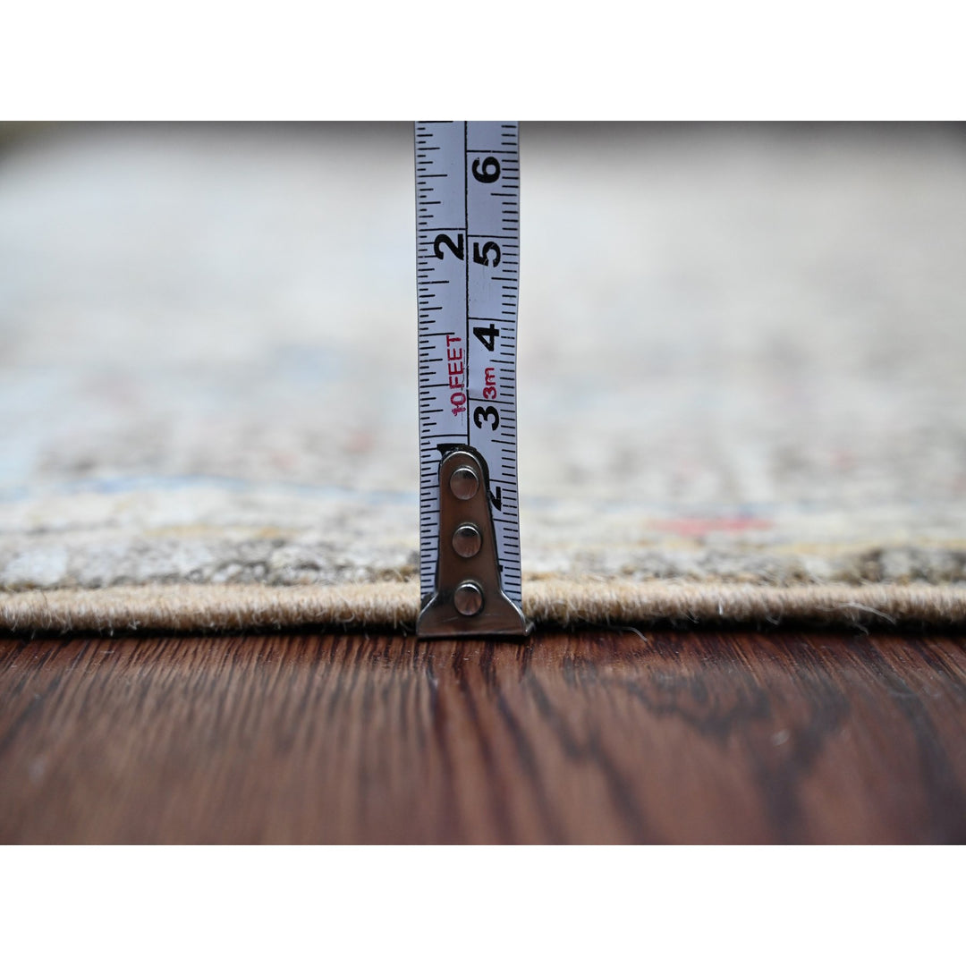 3'9" x 6'7" New Hand Knotted Brown Wool Rectangle Oriental Rug - MOA10220929
