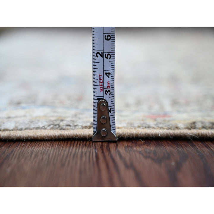 3'9" x 6'7" New Hand Knotted Brown Wool Rectangle Oriental Rug - MOA10220929