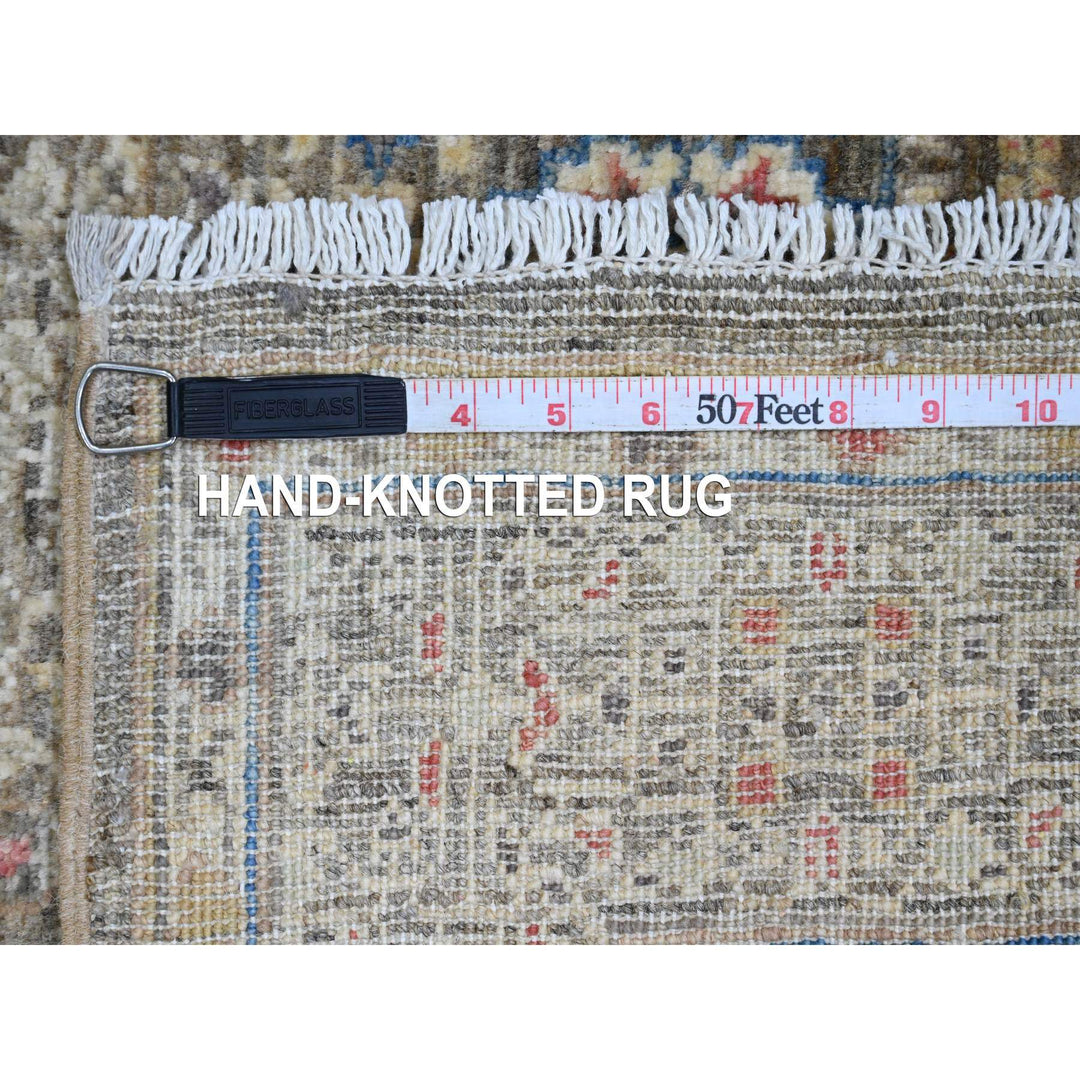 3'9" x 6'7" New Hand Knotted Brown Wool Rectangle Oriental Rug - MOA10220929