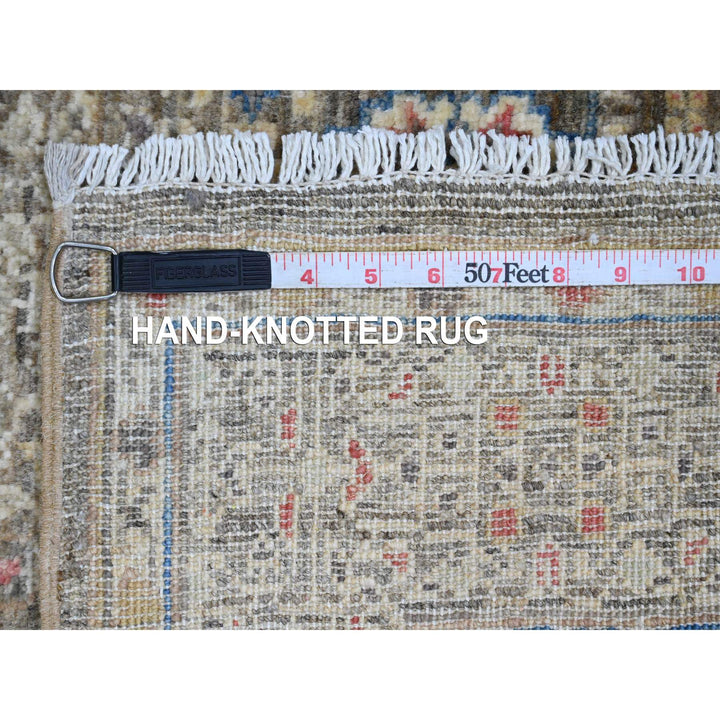 3'9" x 6'7" New Hand Knotted Brown Wool Rectangle Oriental Rug - MOA10220929