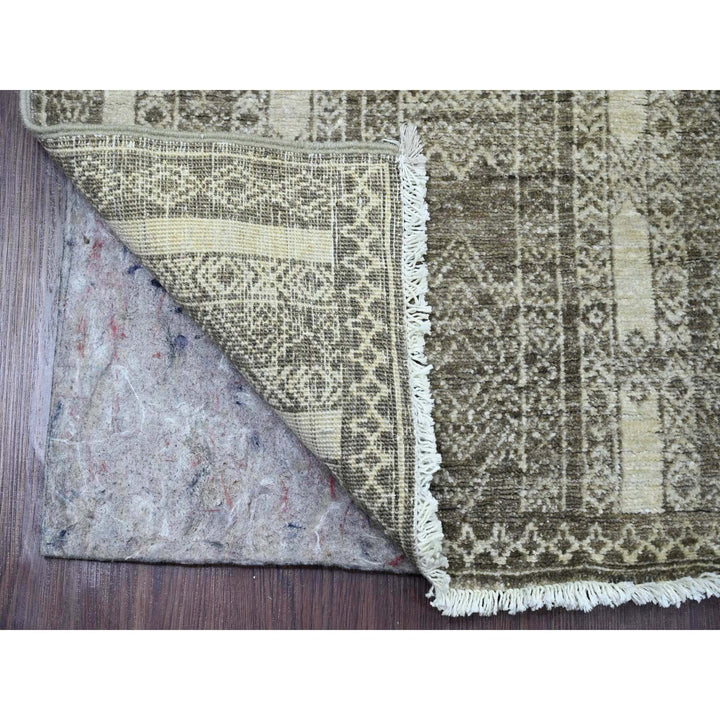 2'5" x 11'0" New Hand Knotted Brown Wool Runner Oriental Rug - MOA10220937