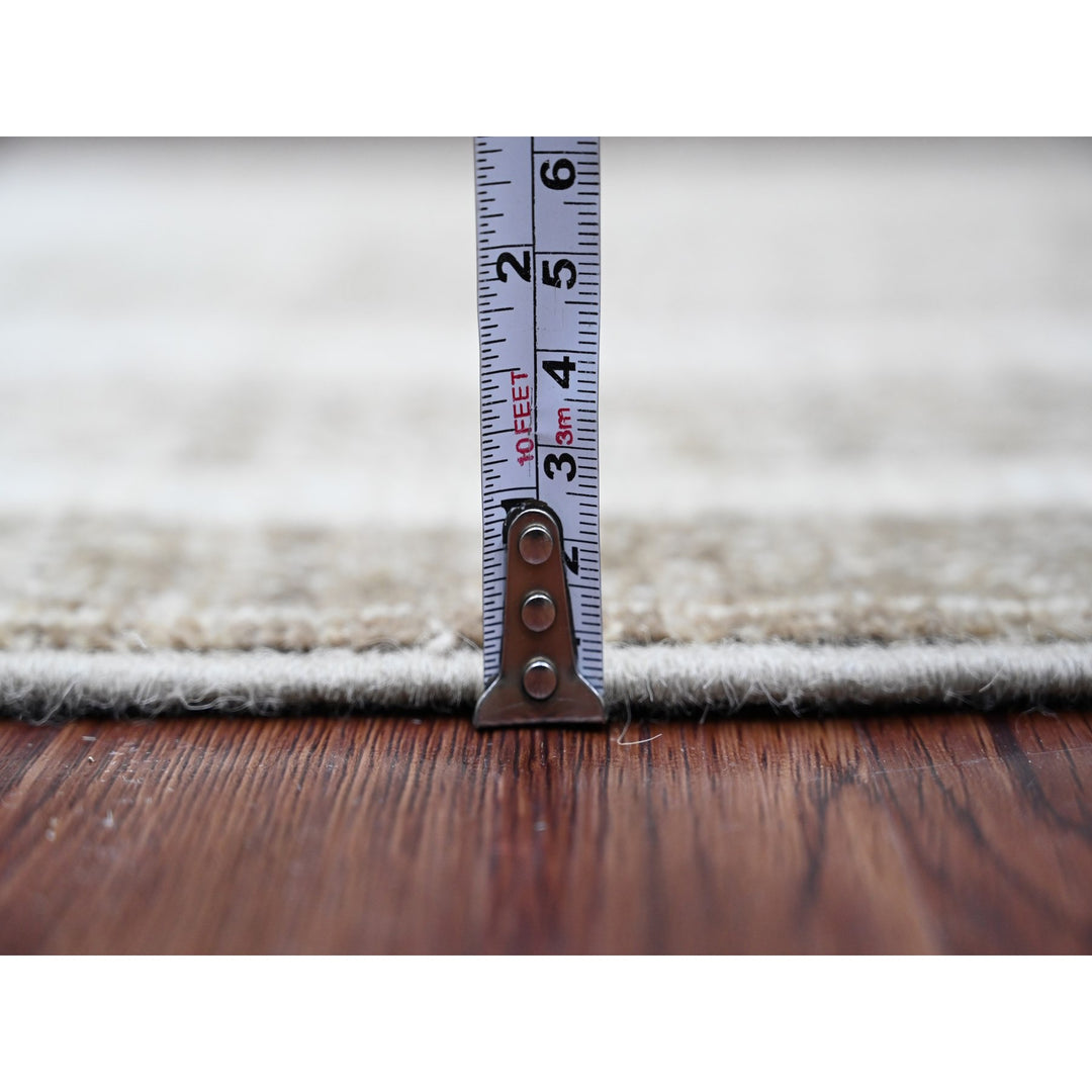 2'5" x 11'0" New Hand Knotted Brown Wool Runner Oriental Rug - MOA10220937