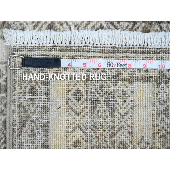 2'5" x 11'0" New Hand Knotted Brown Wool Runner Oriental Rug - MOA10220937