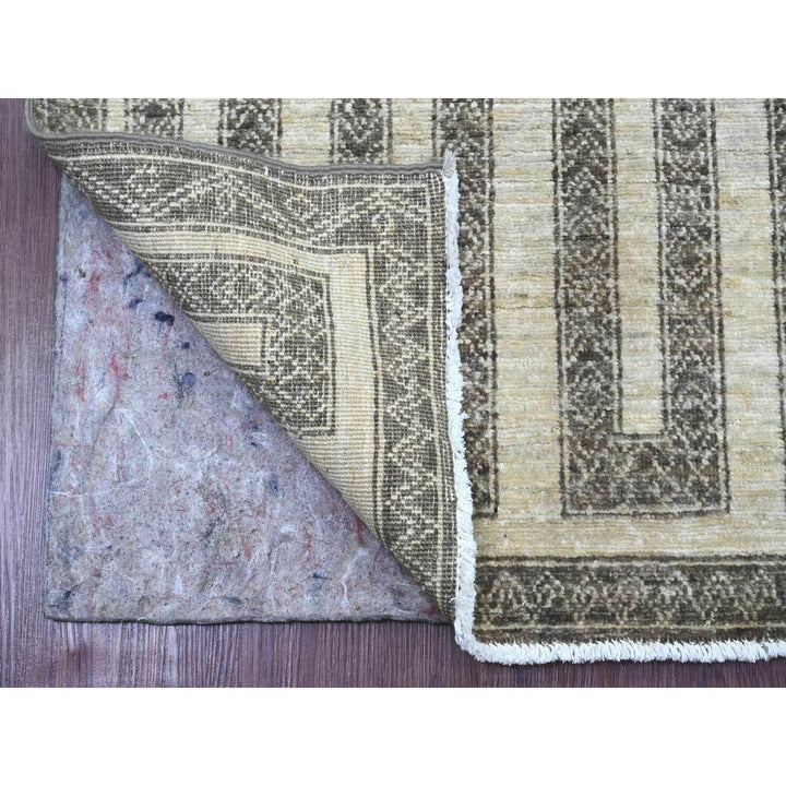 2'7" x 9'5" New Hand Knotted Brown Wool Runner Oriental Rug - MOA10220940