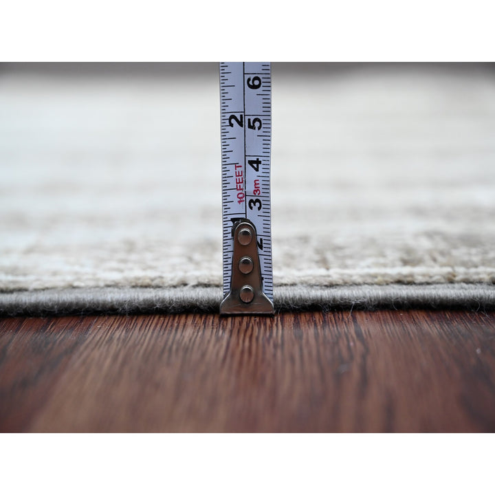 2'7" x 9'5" New Hand Knotted Brown Wool Runner Oriental Rug - MOA10220940