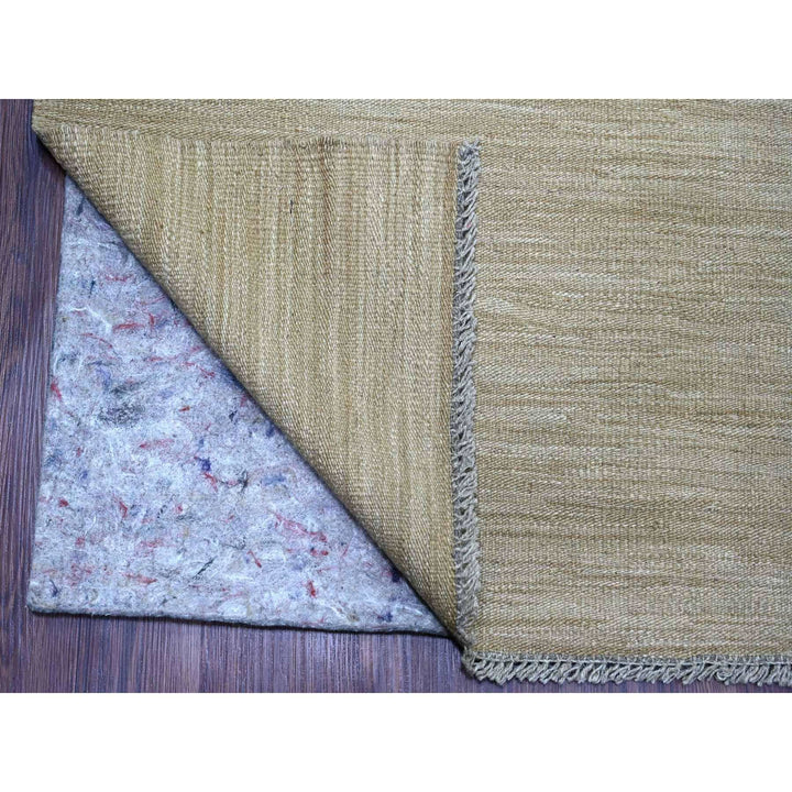 8'11" x 12'1" New Hand Woven Brown Wool Rectangle Oriental Rug - MOA10220948