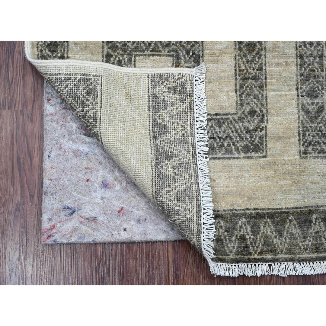 2'1" x 3'1" New Hand Knotted Brown Wool Rectangle Oriental Rug - MOA10220981