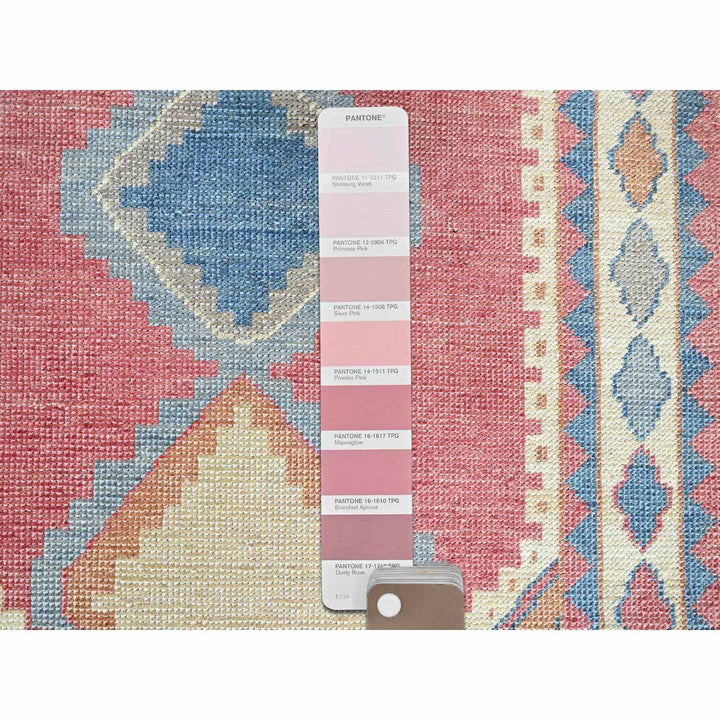 2'9" x 4'9" New Hand Knotted Pink Wool Rectangle Oriental Rug - MOA102249