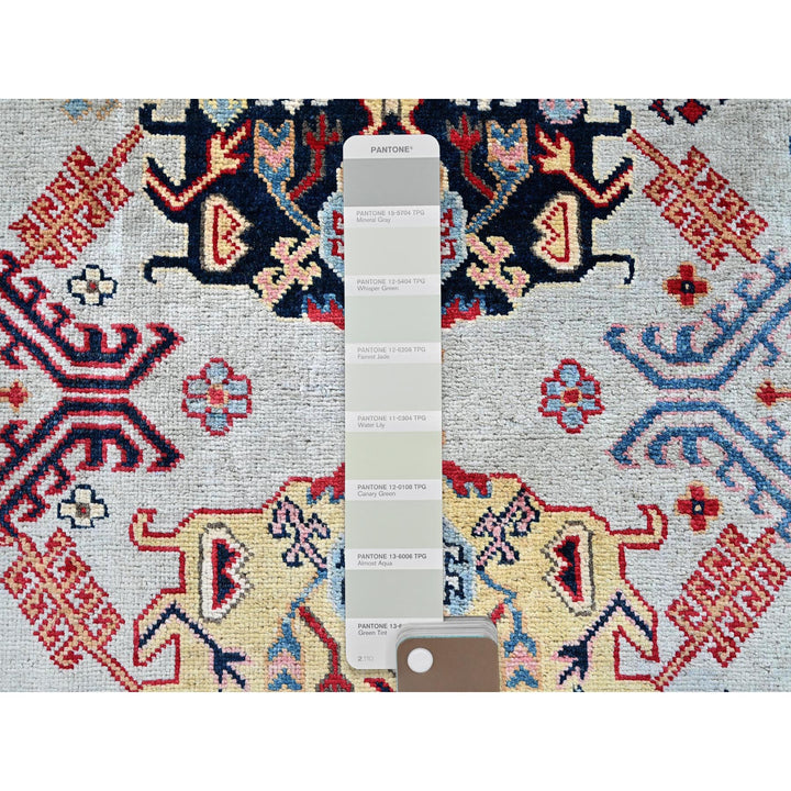 7'10" x 9'10" New Hand Knotted Green Wool Rectangle Oriental Rug - MOA102302