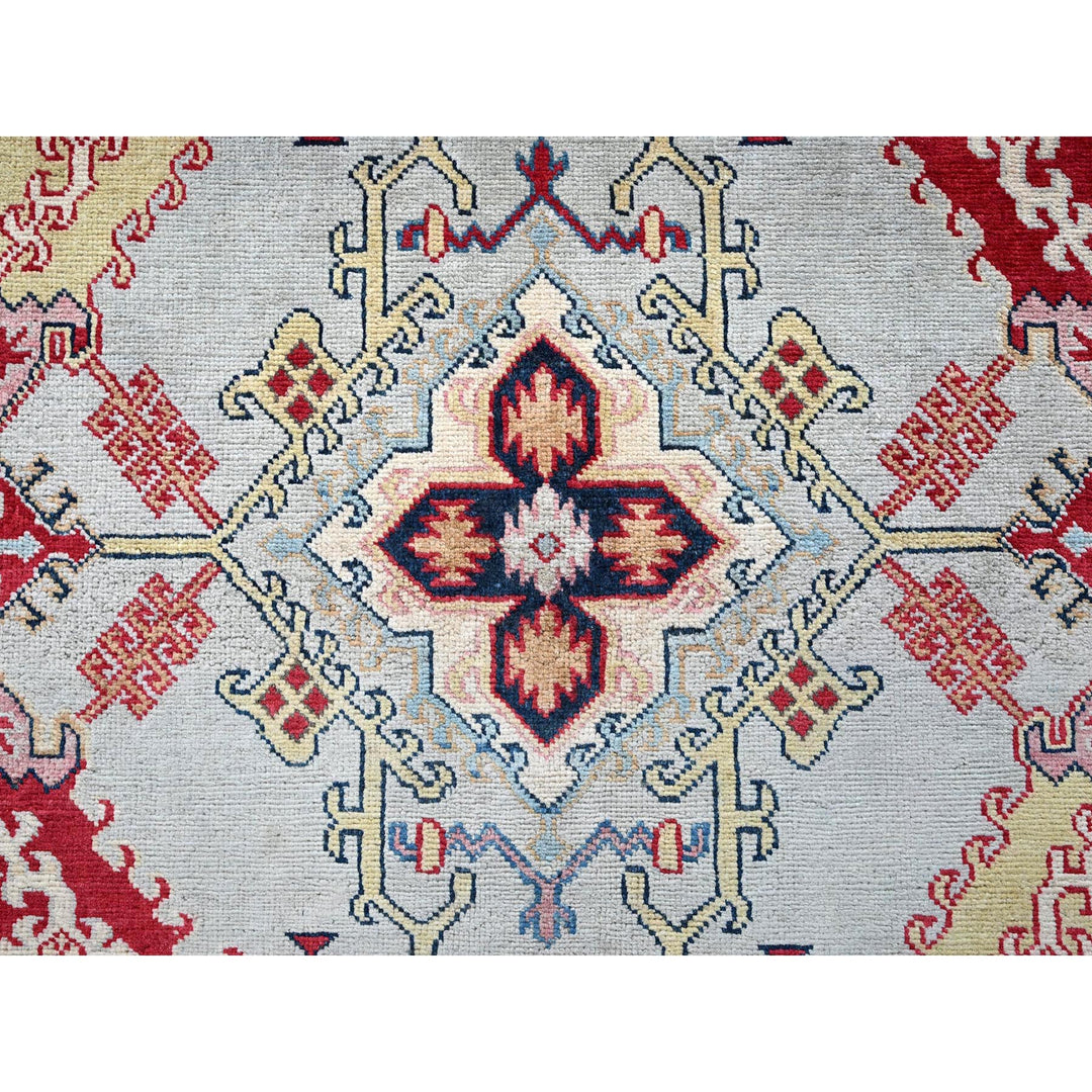 7'10" x 9'10" New Hand Knotted Green Wool Rectangle Oriental Rug - MOA102302