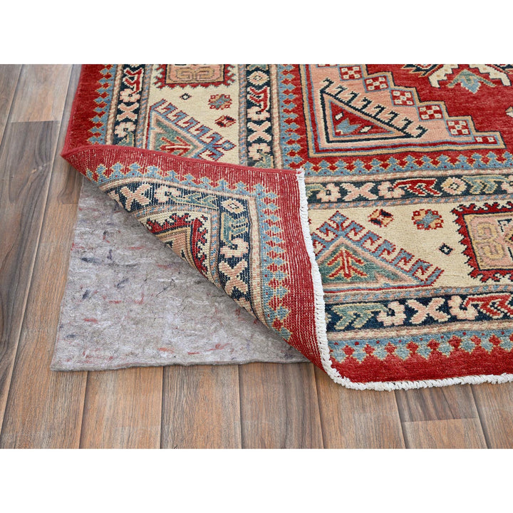 7'10" x 9'9" New Hand Knotted Red Wool Rectangle Oriental Rug - MOA102310