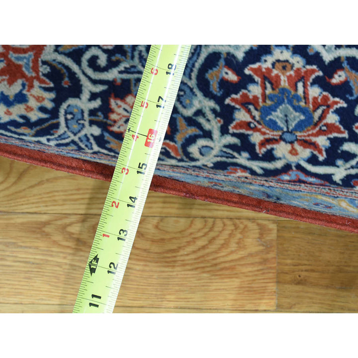 7'10" x 11'0" Vintage Hand Knotted Red Wool Rectangle Oriental Rug - MOA10232135