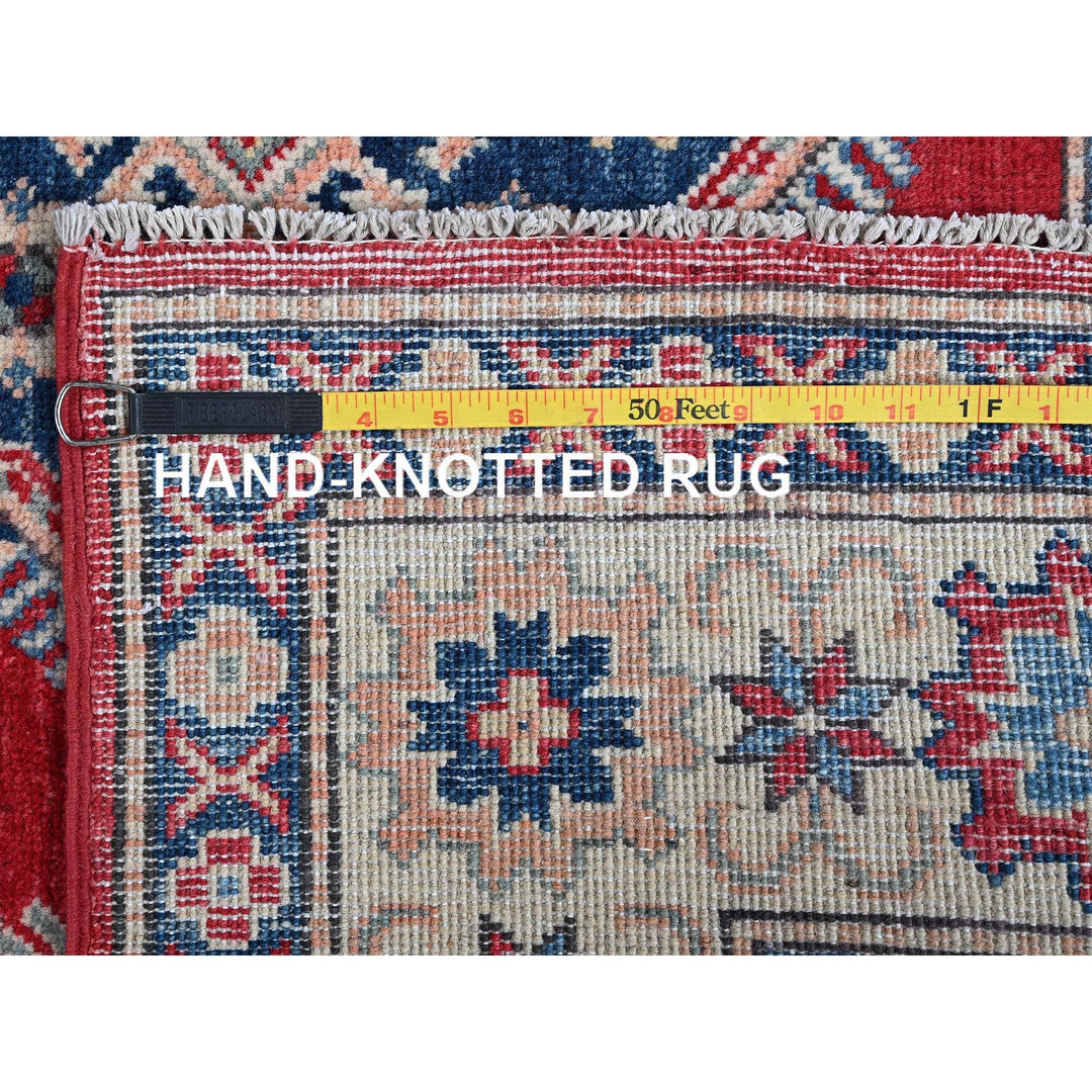 4'10" x 7'0" New Hand Knotted Red Wool Rectangle Oriental Rug - MOA102330