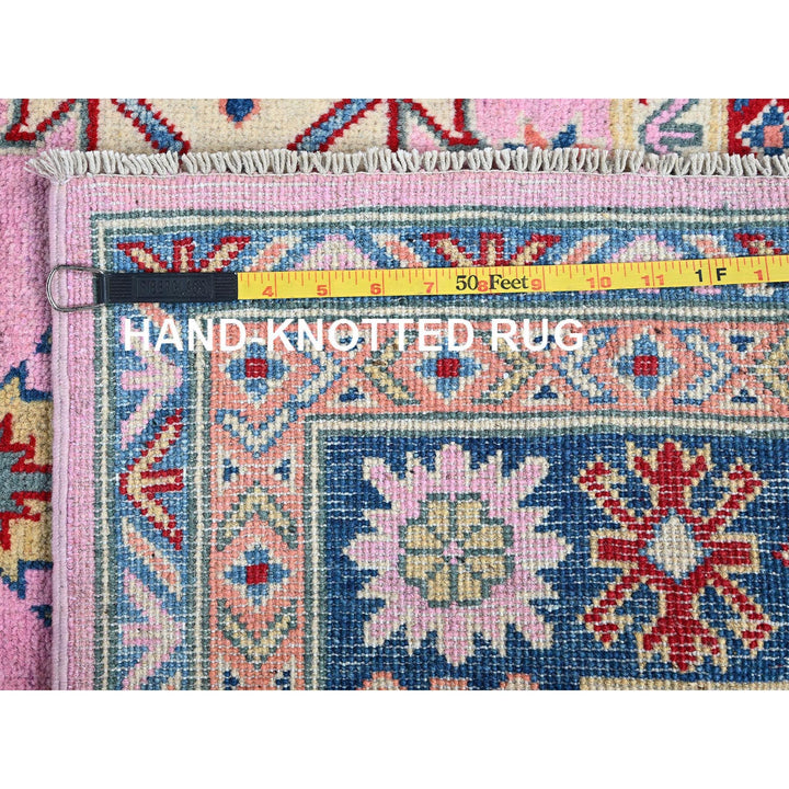 4'11" x 6'7" New Hand Knotted Pink Wool Rectangle Oriental Rug - MOA102334