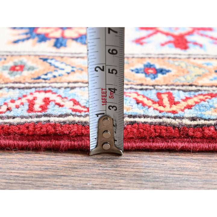 4'9" x 7'1" New Hand Knotted Red Wool Rectangle Oriental Rug - MOA102335