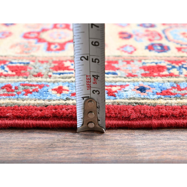 4'11" x 6'4" New Hand Knotted Red Wool Rectangle Oriental Rug - MOA102338