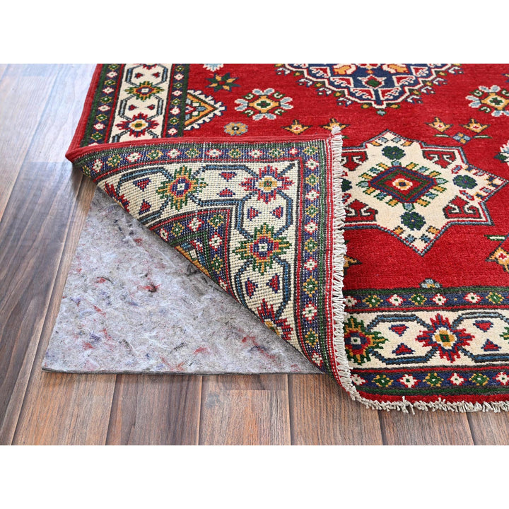 3'3" x 4'9" New Hand Knotted Red Wool Rectangle Oriental Rug - MOA102348