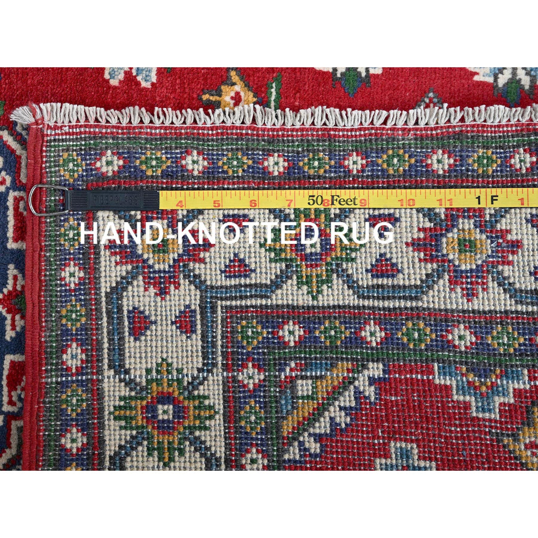 3'3" x 4'9" New Hand Knotted Red Wool Rectangle Oriental Rug - MOA102348