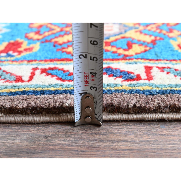3'11" x 5'9" New Hand Knotted Grey Wool Rectangle Oriental Rug - MOA102360
