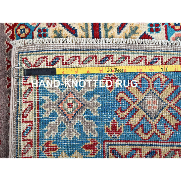 3'11" x 5'9" New Hand Knotted Grey Wool Rectangle Oriental Rug - MOA102360