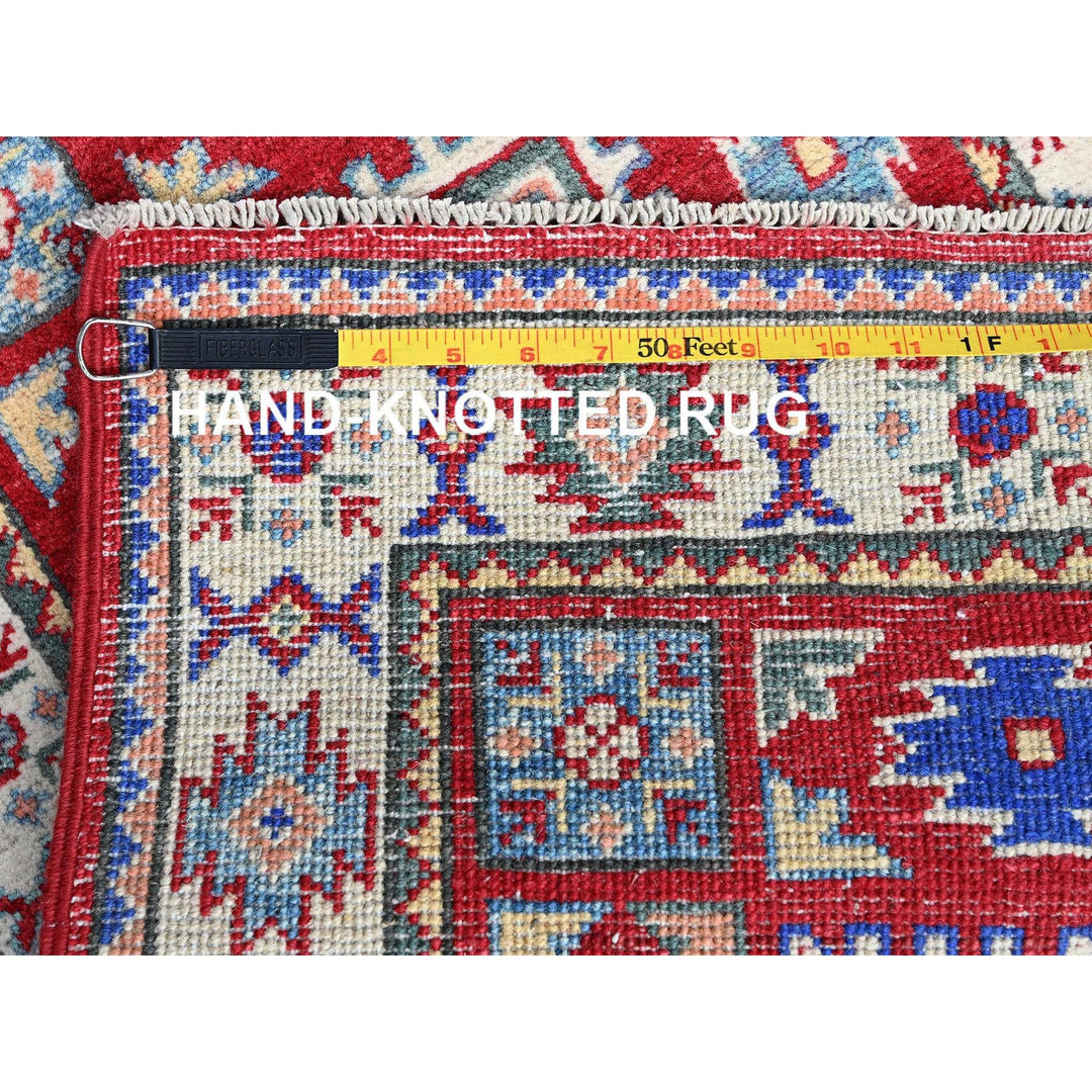 1'11" x 3'0" New Hand Knotted Red Wool Rectangle Oriental Rug - MOA102362