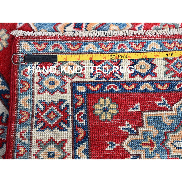 2'2" x 2'11" New Hand Knotted Red Wool Rectangle Oriental Rug - MOA102363