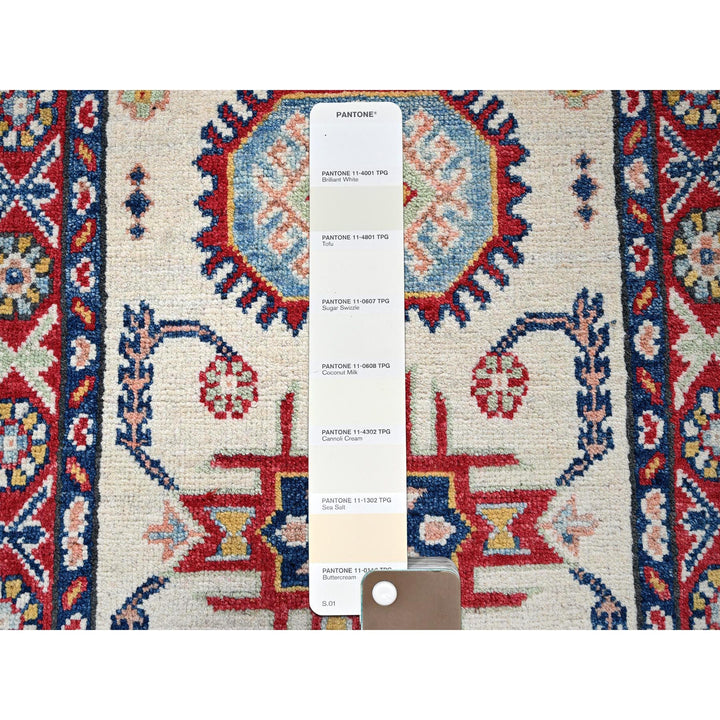 1'11" x 3'1" New Hand Knotted Ivory Wool Rectangle Oriental Rug - MOA102366