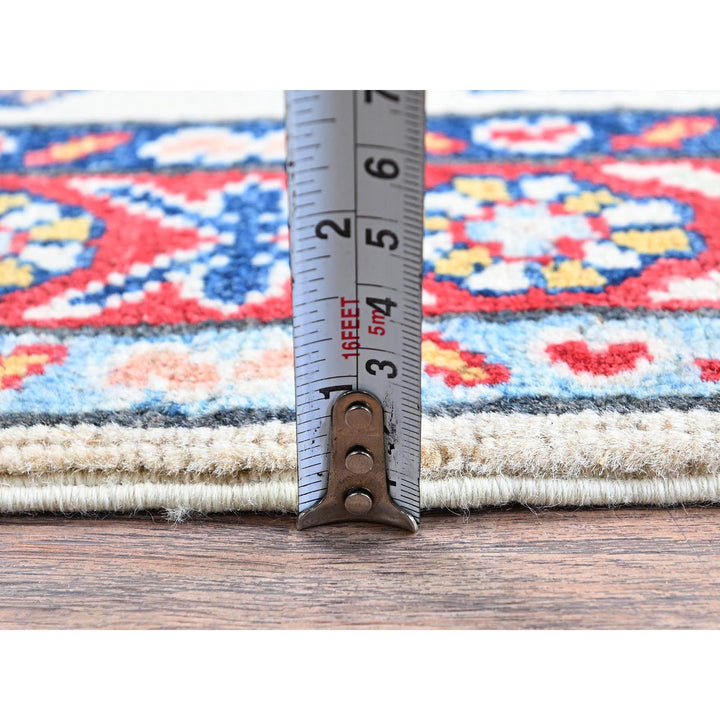 1'11" x 3'1" New Hand Knotted Ivory Wool Rectangle Oriental Rug - MOA102366