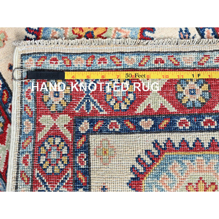 1'11" x 3'1" New Hand Knotted Ivory Wool Rectangle Oriental Rug - MOA102366